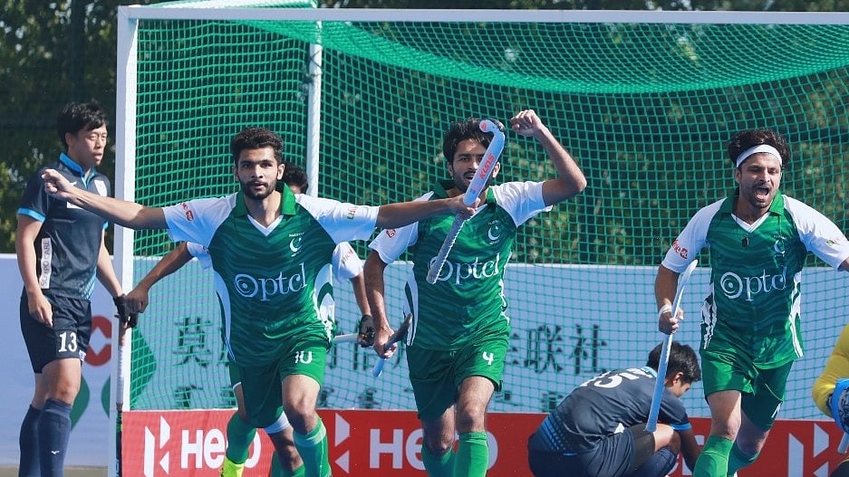Pakistan vs Japan hockey match in the Asian Champions Trophy 2024. - Photo: X | Asian Hockey Federation